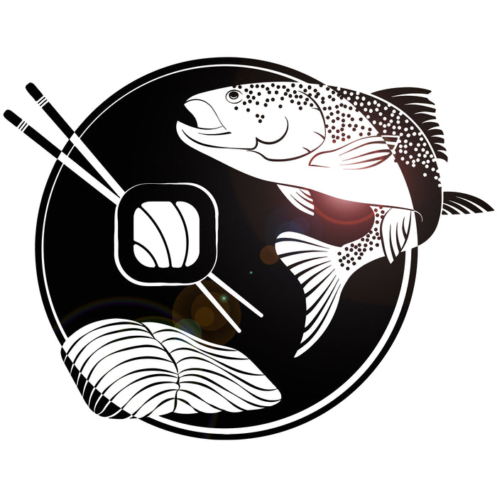 Vinyl Wall Decal Sushi Bar Fish Japanese Food Asian Restaurant Stickers Unique Gift (ig4705)