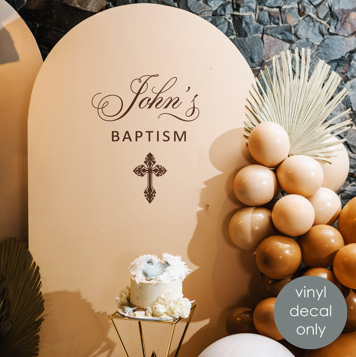 Monogram Welcome Wedding Decal – Персонализированная виниловая наклейка для приемов и церемоний w014