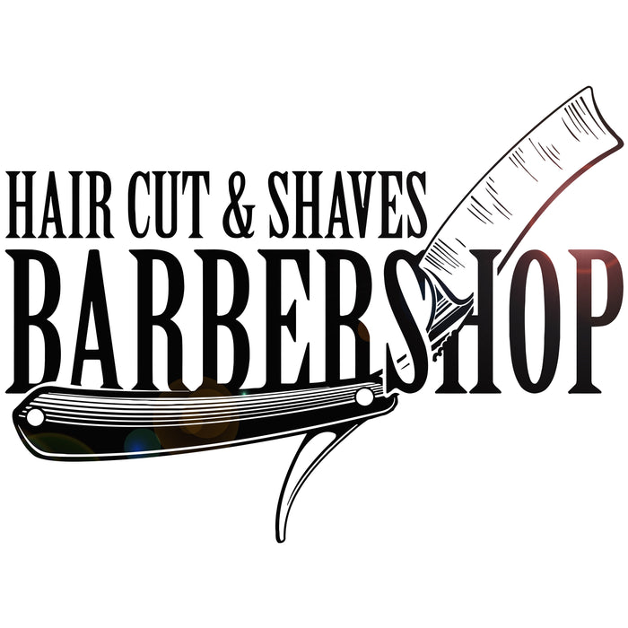 Vinyl Wall Decal Barbershop Hair Cut Shaves Salon Stickers Murals Unique Gift (ig4918)