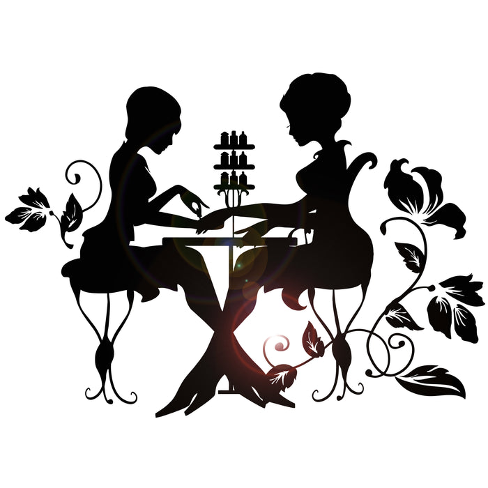 Виниловые наклейки на стену для студии маникюра салона красоты наклейки уникальный подарок (1248ig)