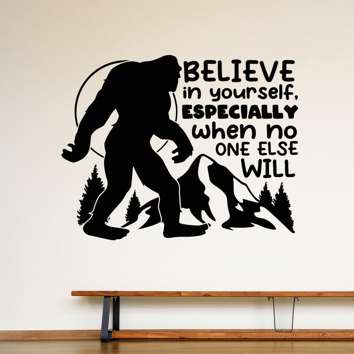 Vinyl Wall Decal Believe In Yourself Inspiring Quote Words Decor Stickers Mural (g9082)