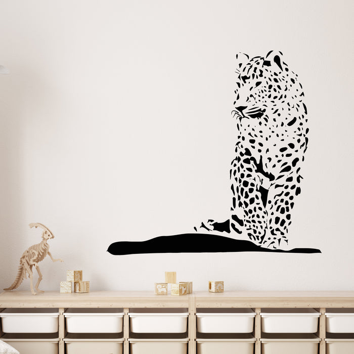 Vinyl Wall Decal Beauty Animal Shop Leopard Big Cat Zoo Decor Stickers Mural (g9361)