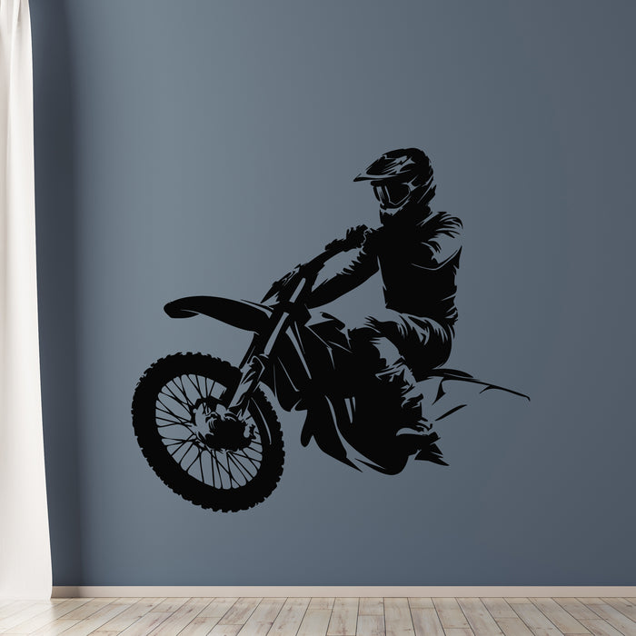 Vinyl Wall Decal Enduro Moto Sport Motorbike Motocross Stickers Mural (g9182)