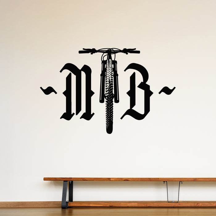 Vinyl Wall Decal Mtb Logo Mountain Bike Adventure Sport Stickers Mural (g9808)