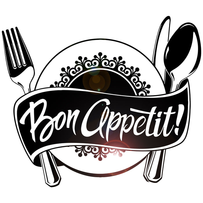 Vinyl Wall Decal Bon Appetit Kitchen Restaurant Chef Stickers Unique Gift (ig4538)