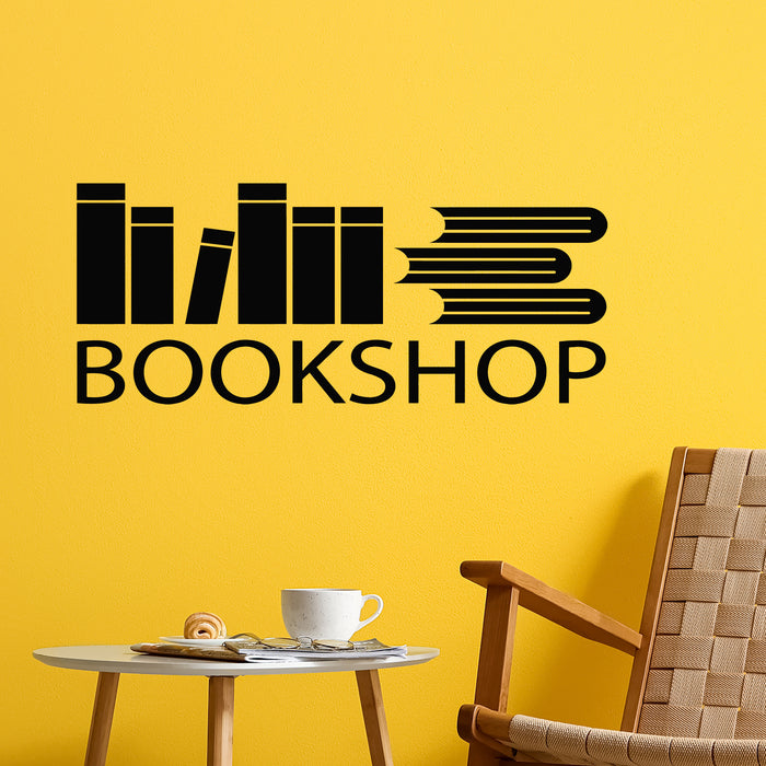 Vinyl Wall Decal Book Shop Reading Room Books Bookstore Decor Stickers Mural (g8956)