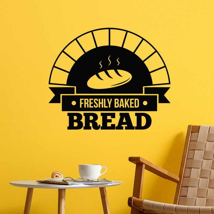 Vinyl Wall Decal Freshly Baked Bread Bakehouse Logo Bakery Shop Stickers Mural (g9517)