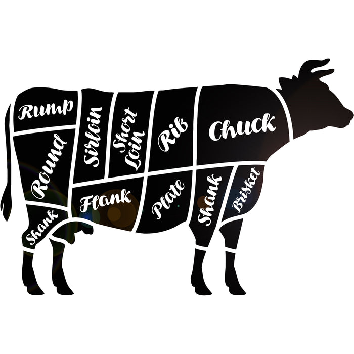 Vinyl Wall Decal Butcher Shop Beef Meat Kitchen Decor Stickers Mural Unique Gift (ig4691)