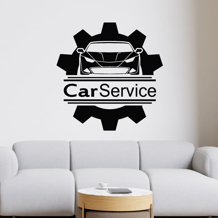 Vinyl Wall Decal Auto Technical Center Car Service Motor Vehicle Stickers Mural (g9267)