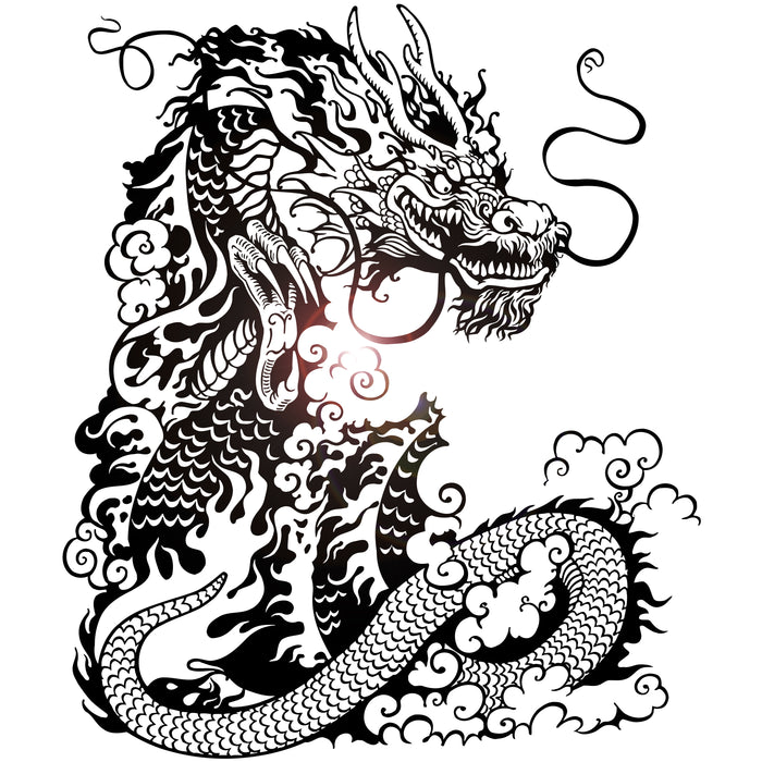 Vinyl Wall Decal Chinese Dragon Asian Style Home Decor Art Stickers Unique Gift (ig4629)