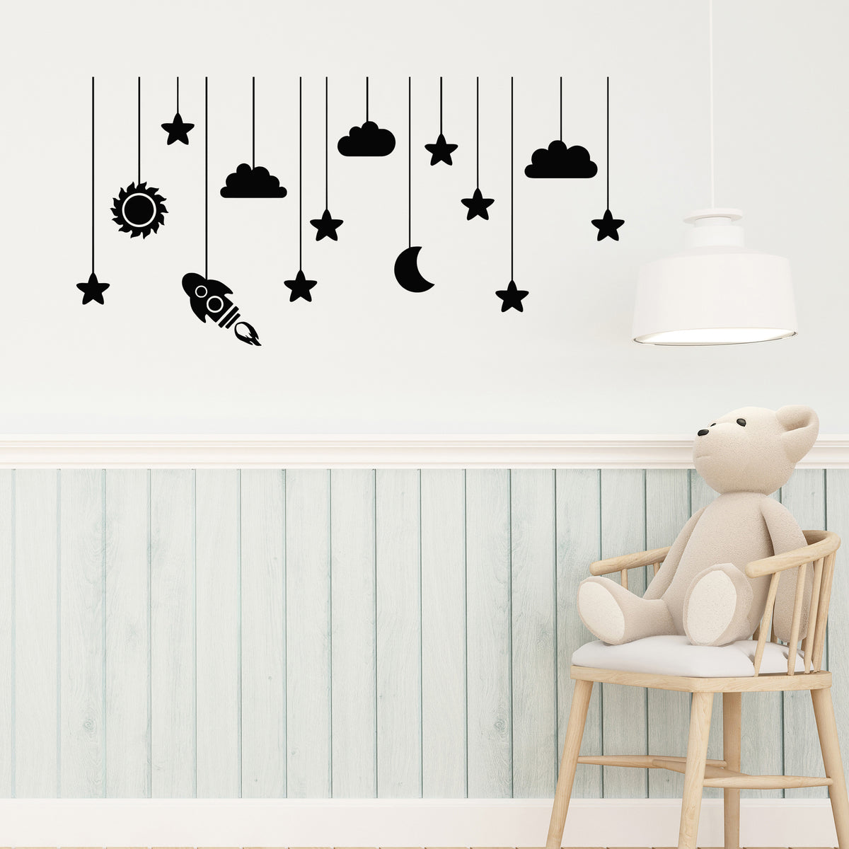 Vinyl Wall Decal Moon Cloud Star Nursery Kids Room Art Stickers Unique ...