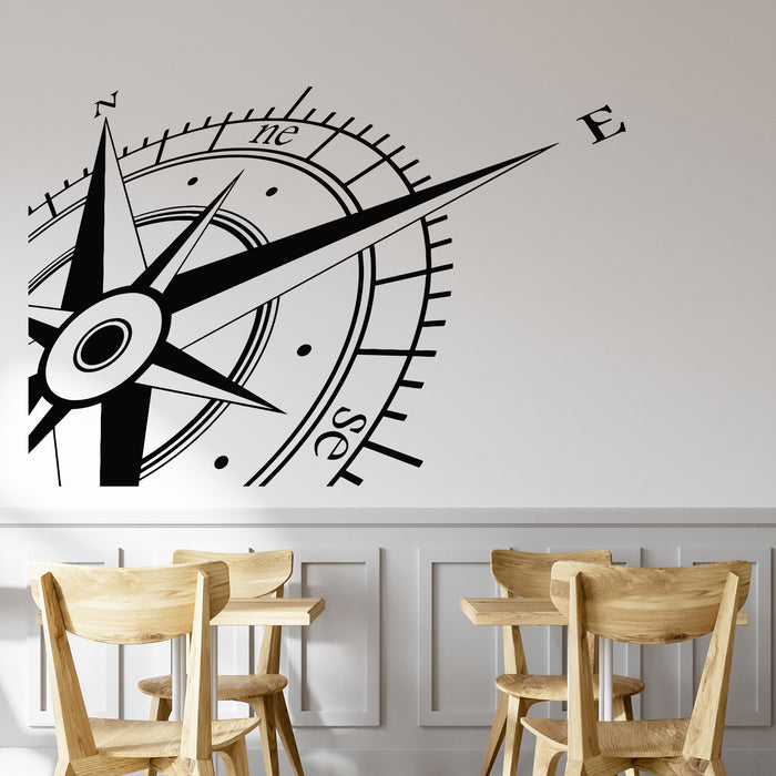 Vinyl Wall Decal Marine Navigational Compass Wind Rose Decor Stickers Mural (g9576)
