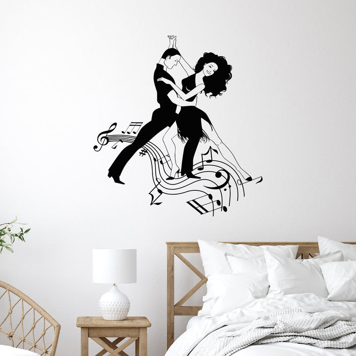 Vinyl Decal Dance Music Ballroom Tango Couple Wall Sticker Mural Unique Gift (ig2728)