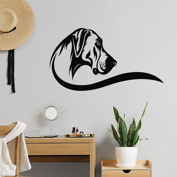 Vinyl Wall Decal Purebred Dog Head Pet Grooming Salon Care Stickers Mural (g9856)