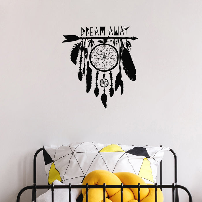 Vinyl Wall Decal Dream Catcher Dreamcatcher Amulet Bedroom Stickers Unique Gift (ig3355)