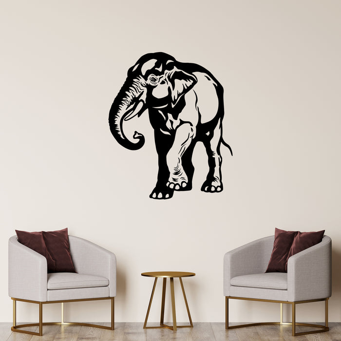 Vinyl Wall Decal African Elephant Animal Tribal Art Stickers Unique Gift (281ig)