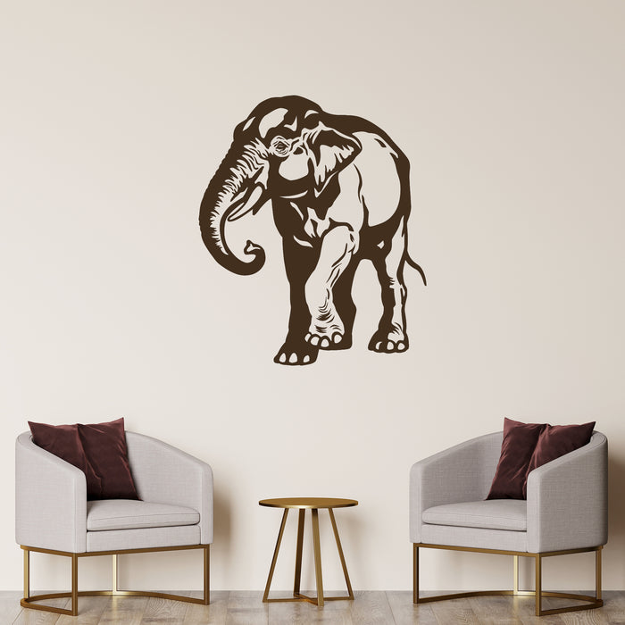 Vinyl Wall Decal African Elephant Animal Tribal Art Stickers Unique Gift (281ig)