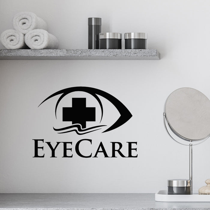 Vinyl Wall Decal Eye Care Logo Clinic Center Hospital Decor Stickers Mural (g8848)