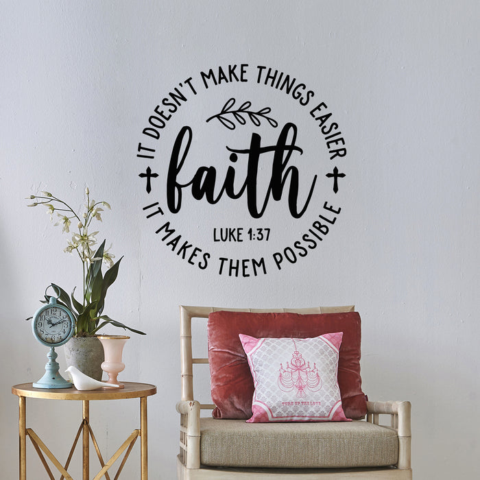 Vinyl Wall Decal Inspiration Quote Words Faith Christian Religion Stickers Mural (g9642)