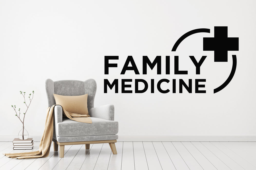 Vinyl Wall Decal Family Medicine Health Clinics Life Care Decor Stickers Mural (g8732)