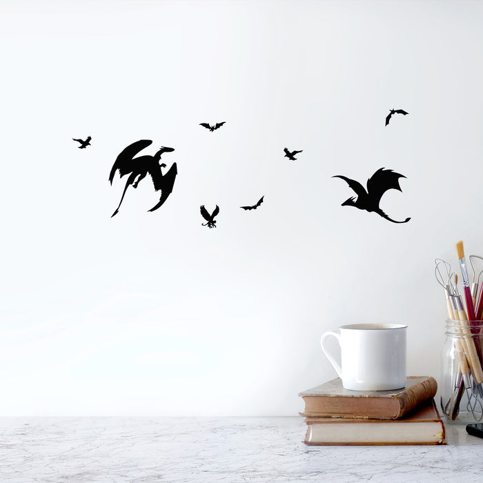 Vinyl Wall Decal Fantastic Beasts Dragon Fantasy Art Stickers Murals Unique Gift (ig4923)