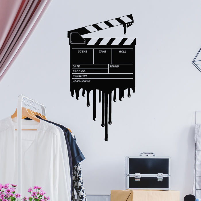 Vinyl Wall Decal Clapperboard Moments From Movies Film Stickers Mural (g9531)