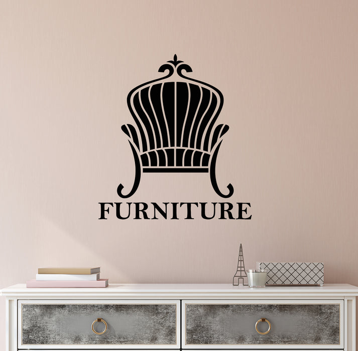 Vinyl Wall Decal Armchair Furniture Shop Store Sale Decor Stickers Mural (g8498)