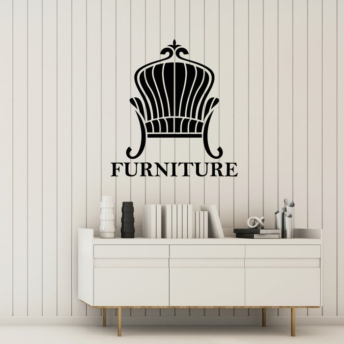 Vinyl Wall Decal Armchair Furniture Shop Store Sale Decor Stickers Mural (g8498)
