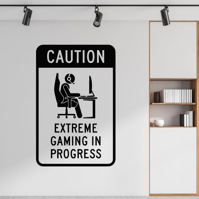 Vinyl Wall Decal Computer Desk Office Work Working Icon Gaming Stickers Mural (g9416)