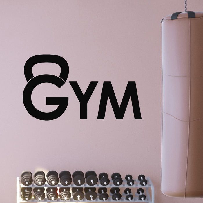 Vinyl Wall Decal Dumbbell Training Room Gym Decor Iron Sport Stickers Mural (g9154)