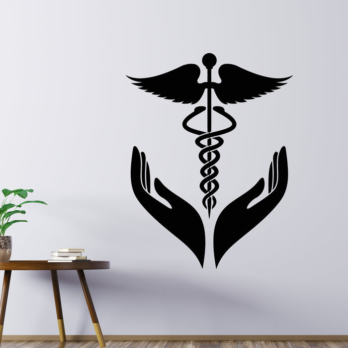 Vinyl Wall Decal Human Anatomy Physiology Symbol Of Healthcare Stickers Mural (g9259)