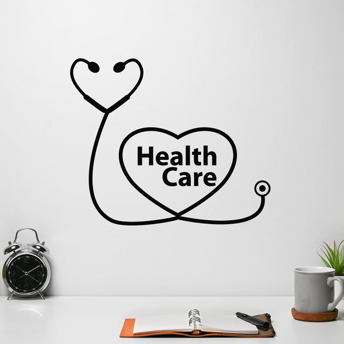 Vinyl Wall Decal Health Care Icon Medical Health Logo Pharmacy Stickers Mural (L132)