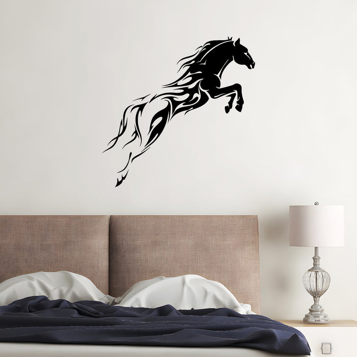 Vinyl Wall Decal Horse Mustang Horserace Garage Decor Stickers Unique Gift (308ig)