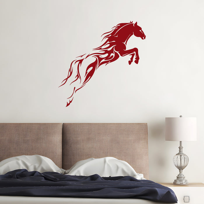 Vinyl Wall Decal Horse Mustang Horserace Garage Decor Stickers Unique Gift (308ig)