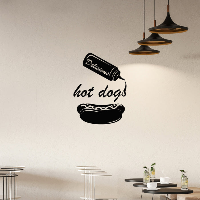 Food Decals Vinyl Wall Decal Hot Dog Food Truck Fast Food Cooking Stickers Unique ...
