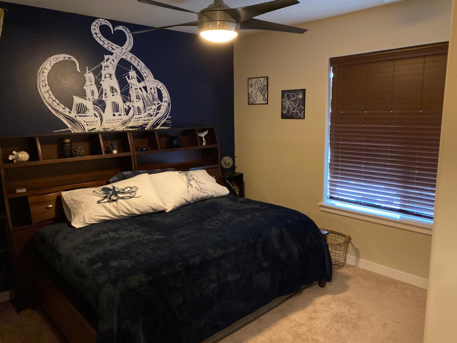 Vinyl Wall Decal Kraken Tentacles Octopus Ship Nautical Ocean Living Room (ig3640)