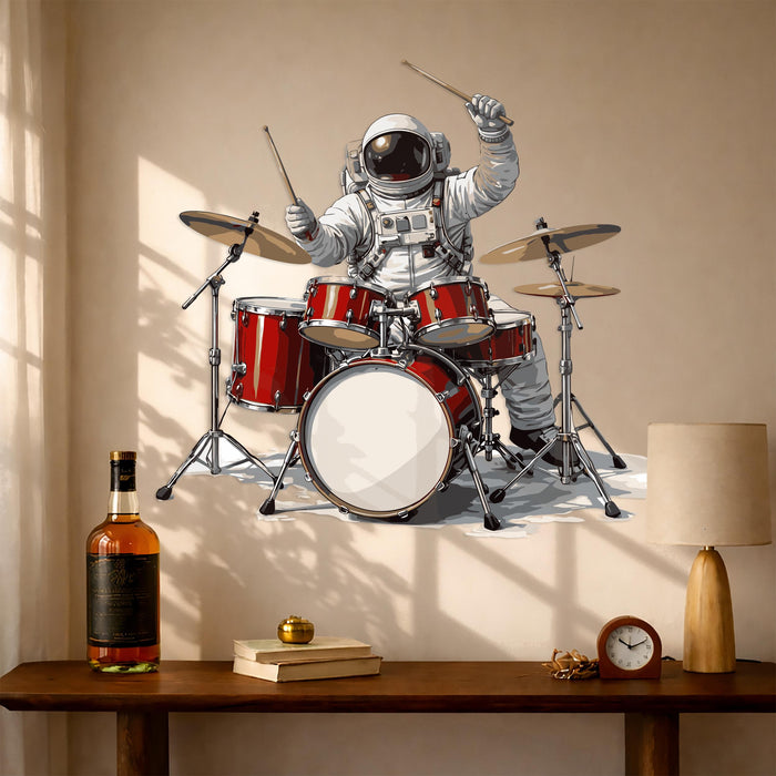 Vinyl Decal Musical Astronaut Artful Wall Art z5430