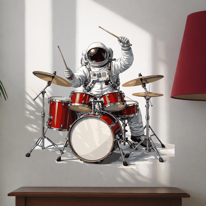 Vinyl Decal Musical Astronaut Artful Wall Art z5430