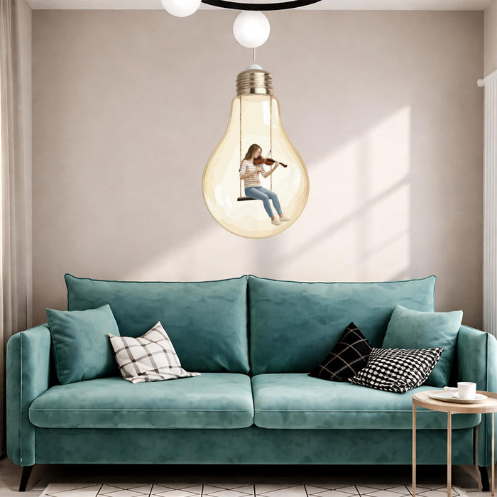 Colorful Mid Century Modern Wall Mural Home Office Bulb z5503