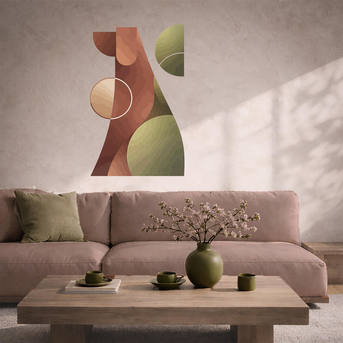 Colorful Dog Wall Mural Geometric Vinyl Art z5526