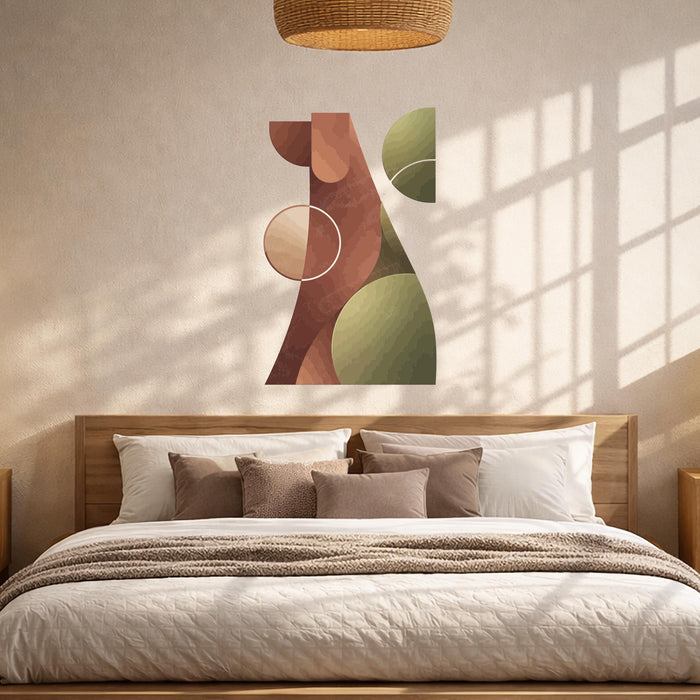 Colorful Dog Wall Mural Geometric Vinyl Art z5526
