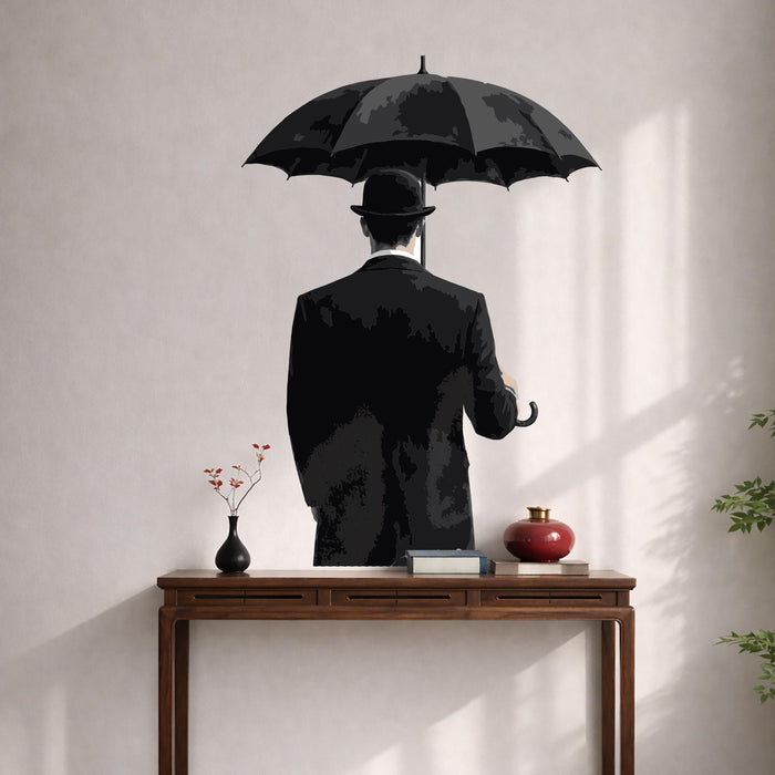 Colorful Interior  Wall Modern Black Umbrella Vinyl Art z5504
