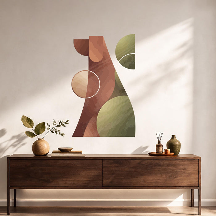 Colorful Dog Wall Mural Geometric Vinyl Art z5526
