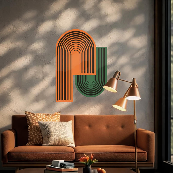 Colorful Wall Mural Minimalistic Arch Vinyl Art z5539