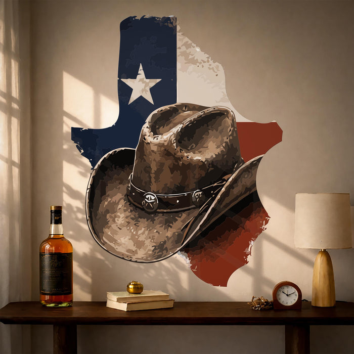 Colorful Rustic Lake House Texas Flag Decor z5619