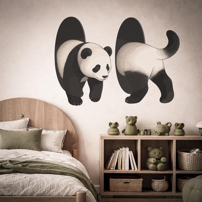 Colorful Interior   Wall Art Decal Panda Vinyl Mural z5649