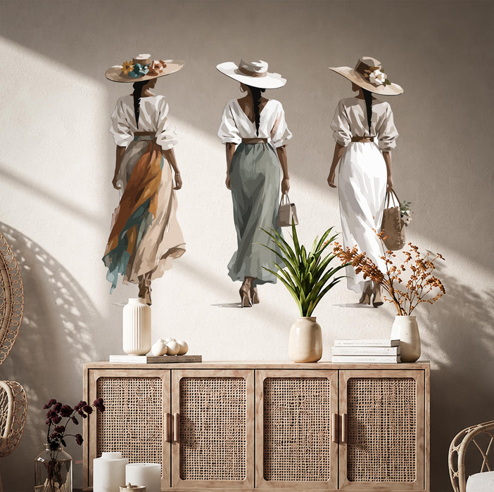 Modern Wall Decal Caribbean Latin Girls Vinyl Art z5651