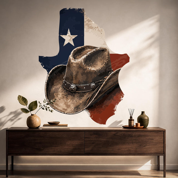 Colorful Rustic Lake House Texas Flag Decor z5619