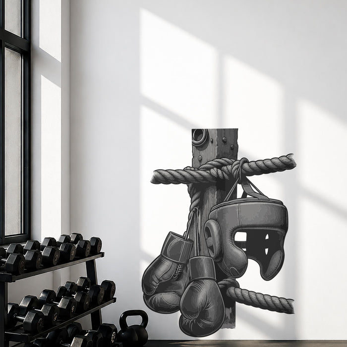 Colorful Gym And Sport  Wall Decal Boxing Gloves Mural z5736