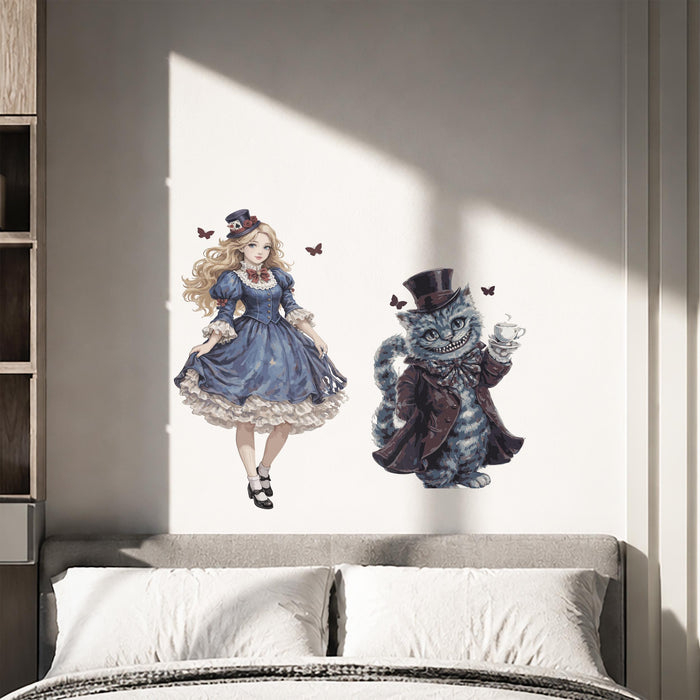 Modern Wall Decal Alice in Wonderland Cheshire Cat z5537